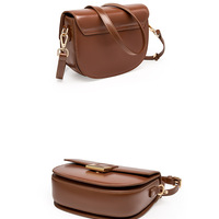 Women's Leather Designer Handbags Tote Purses Shoulder Bucket Bags Brown - Thumbnail 1