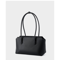 Women Genuine Leather Shoulder Purses and Handbags Black - Thumbnail 2