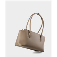 Women Genuine Leather Shoulder Purses and Handbags Grey - Thumbnail 3