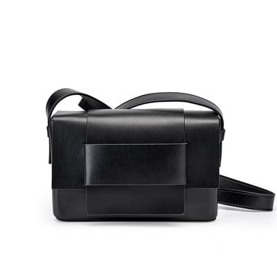 Women genuine leather crossbody bags small handbags black - Thumbnail 4