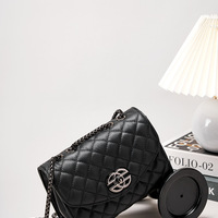 Women Genuine Leather Small Handbags Black - Thumbnail 1