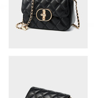 Genuine Leather Women Tote Purse Shoulder Bag Black - Thumbnail 1