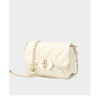 Genuine Leather Women Tote Purse Shoulder Bag White - Thumbnail 2