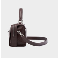 Women Genuine Leather Large Purses Handbags Brown - Thumbnail 4