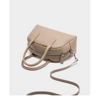 Genuine Leather Hobo Purse Bag Small Crossbody Shoulder Handbags For Women Grey  - Thumbnail 2