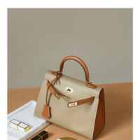 Genuine Leather Women Satchel Purses and Handbags Multi - Thumbnail 2