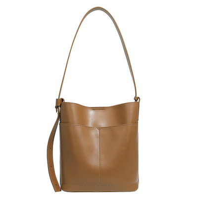 Women genuine leather crossbody purse travel shoulder satchel bags brown - Thumbnail 4