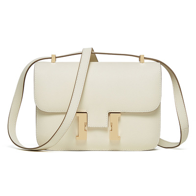 Women Genuine Leather Crossbody Bag Luxury Handbag White