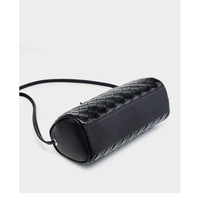 Genuine Leather Women Pillow Bag Black - Thumbnail 2