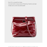 Genuine Leather Women Shoulder Handbags Leather Tote Bag Red - Thumbnail 1