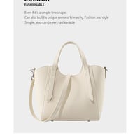 Women Genuine Leather Shoulder Bags Purses and Handbags White - Thumbnail 1