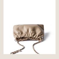 Genuine Leather Tote Ladies Crossbody Bag Grey - Thumbnail 4