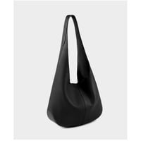 Genuine Leather Tote Bucket Bags Hobo Shoulder Bags Purse and Handbags Black - Thumbnail 2