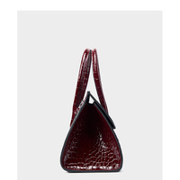 Genuine Leather Women Tote Bag Shoulder Bag Red - Thumbnail 3