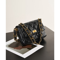 Women's Genuine Leather Shoulder Bags Hobo Handbags Black - Thumbnail 1