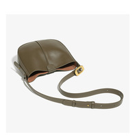 Womens Hobo Genuine Leather Shoulder Bag Top-handle Handbag Ladies Purses Grey - Thumbnail 4