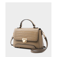 Genuine Leather Women's Hangbags Crossbody Bag Bronze - Thumbnail 1