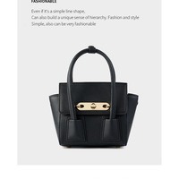 Women Genuine Leather Tote Bags Purses And Handbags Black - Thumbnail 1