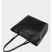 Women??s Tote Handbag Genuine Leather Shoulder Bag Large Capacity Work Bag Black  - Thumbnail 3