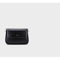 Women's Genuine Leather Saddle Bag Black - Thumbnail 1