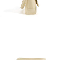 Genuine Leather Women Tote Handbags Crossbody Bag White - Thumbnail 2