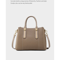 Women Genuine Leather Purses Handbags Tote Bag Shoulder Bag Top Handle Satchel Ladies Crossbody Hobo Bags Bucket Bag Grey - Thumbnail 1