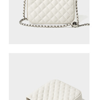 Women Tote Bag Genuine Leather Crossbody Bag Large Capacity Handbags White - Thumbnail 3