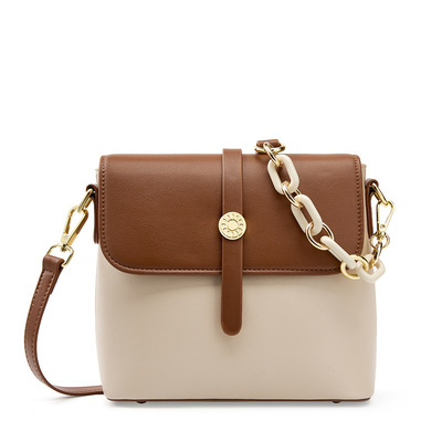 Genuine leather women's small classy crossbody purse top handle handbags multi - Thumbnail 4