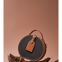 Genuine Metallic Leather Tote Bag for Women Black - Thumbnail 1