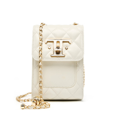 Genuine Leather Women Handbag Retro Tote Bag White