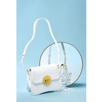 Genuine Leather Women Fashion Handbags Tote Bag Shoulder Bag White - Thumbnail 2