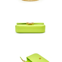 Genuine Leather Women Crossbody Bags Medium Size Shoulder Handbags Green - Thumbnail 2