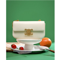 Genuine Leather Women Crossbody Bags Medium Size Shoulder Handbags White - Thumbnail 2