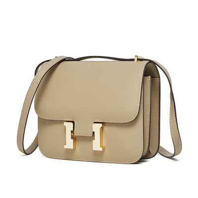 Genuine leather women shoulder purses and handbags grey - Thumbnail 4