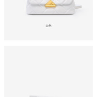 Genuine Leather Women Small Hobo Bag Slouchy Shoulder Bag White - Thumbnail 2