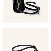 Women's Genuine Leather Tote Bag Purse Handbags Wallet Black - Thumbnail 3