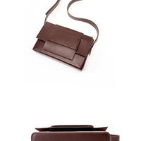 Genuine Leather Women Handbags Purse Ladies Boho Shoulder Bag Crossbody Purses Brown - Thumbnail 3