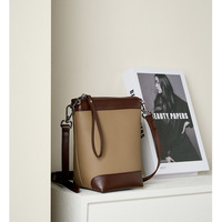 Genuine Leather Women Satchel Handbags Ladies Top Handle Purse Grey - Thumbnail 1