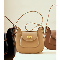 Genuine Leather Fashion Hobo Bags Large Purse and Handbags Brown - Thumbnail 2