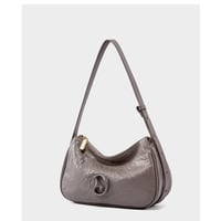 Genuine Leather Womens Handbags Ladies Purse Satchel Shoulder Bags Grey - Thumbnail 1