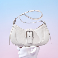 Genuine Leather Purses for Women Shoulder Handbags Hobo Bags Tote Bag White - Thumbnail 1