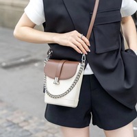 Genuine Leather Hobo Purses and Handbags Multi - Thumbnail 1