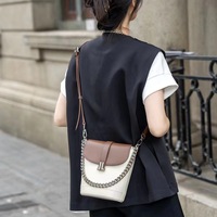 Genuine Leather Hobo Purses and Handbags Multi - Thumbnail 2