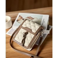 Women Genuine Leather Handbags Tote Purse Shoulder Bag White - Thumbnail 2