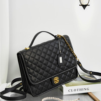 Genuine Leather Crossbody Purses for Women Handbag and Backpack Black - Thumbnail 1