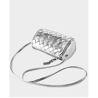 Women Trendy Small Shoulder Bag Genuine Leather Hobo Handbags Silver - Thumbnail 4