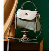 Women Genuine Leather Shoulder Tote Purse with Small Crossbody Bag Multi - Thumbnail 1