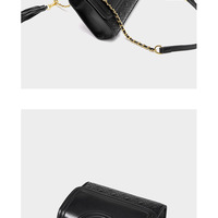 Genuine Leather Women Medium Top Handle Handbags Black - Thumbnail 2