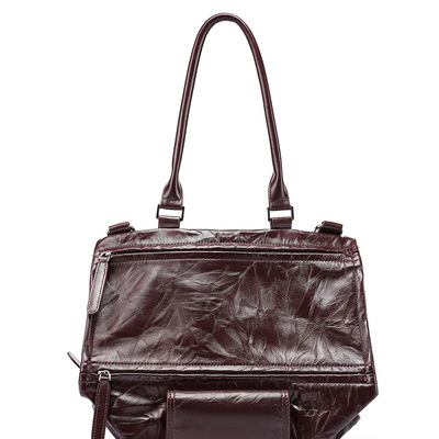 Genuine leather ladies' shoulder bag brown - Thumbnail 5