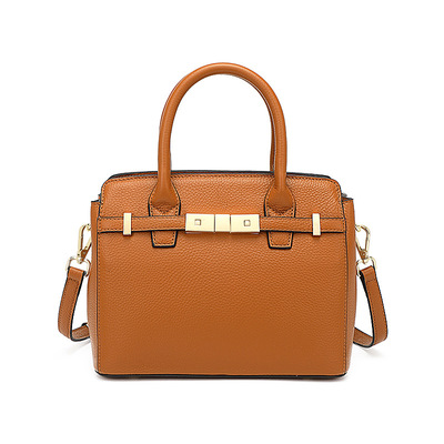 Genuine leather womens purses and handbags shoulder bag brown - Thumbnail 5